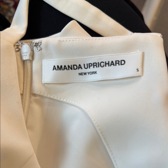 NWT Amanda Uprichard Cream Strap Halter Neck Sheath Mini Dress Size S Stunning - Picture 8 of 9